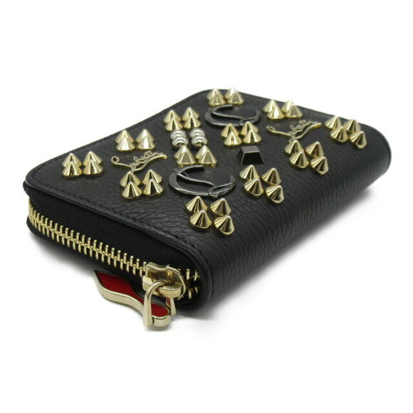 Christian Louboutin leather studded Wallet black - Picture 3 of 10